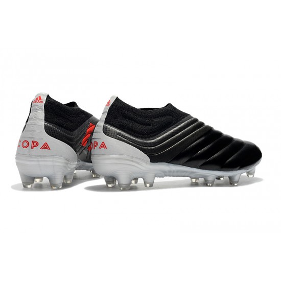 Kopačky Adidas Copa 19 FG Bezcenný Leather Černá Stříbrný Červené Kopačky Adidas Copa 19 FG Bezcenný Leather Černá Stříbrný Červené