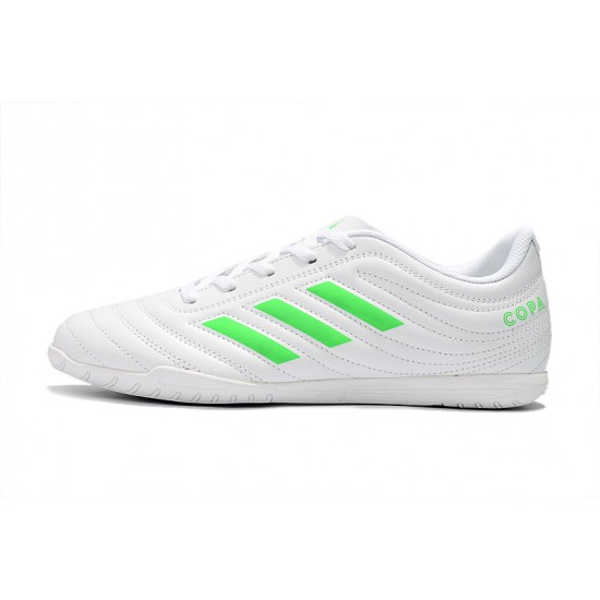 Kopačky Adidas Copa 19.4 IC Bílý Zelená Kopačky Adidas Copa 19.4 IC Bílý Zelená