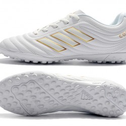 Kopačky Adidas Copa 19.4 TF Bílý Zlatý 