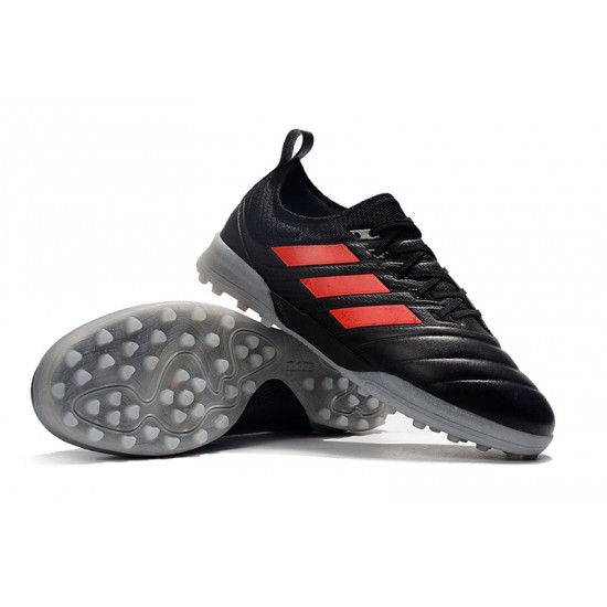 Kopačky Adidas Copa 20.1 TF Knitting MD Černá Červené Šedá Kopačky Adidas Copa 20.1 TF Knitting MD Černá Červené Šedá