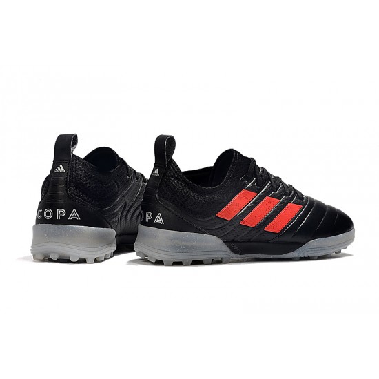 Kopačky Adidas Copa 20.1 TF Knitting MD Černá Červené Šedá Kopačky Adidas Copa 20.1 TF Knitting MD Černá Červené Šedá