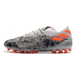 Kopačky Adidas NEMEZIZ 19.1 AG Šedá oranžový