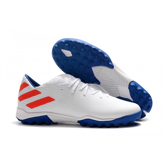 Kopačky Adidas NEMEZIZ MESSI 19.3 TF Bílý Kopačky Adidas NEMEZIZ MESSI 19.3 TF Bílý
