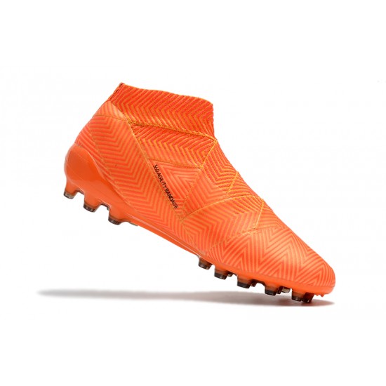 Kopačky Adidas Nemeziz 18 AG Bezcenný oranžový Černá Kopačky Adidas Nemeziz 18 AG Bezcenný oranžový Černá
