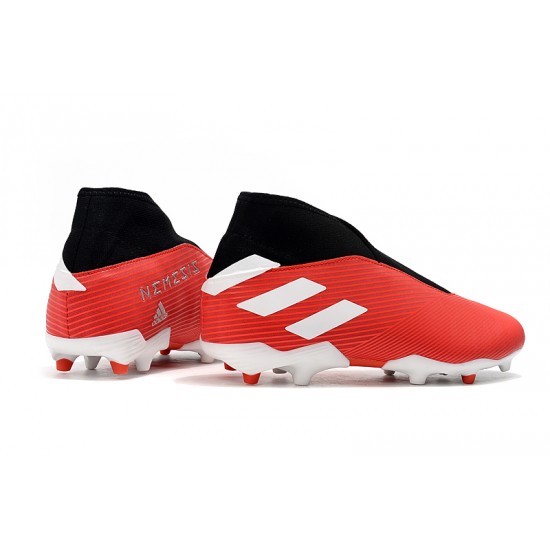 Kopačky Adidas Nemeziz 19.3 FG Bezcenný Červené Bílý Černá Kopačky Adidas Nemeziz 19.3 FG Bezcenný Červené Bílý Černá