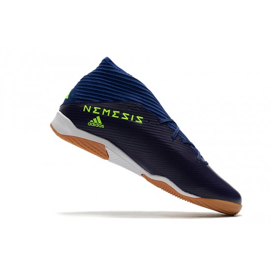 Kopačky Adidas Nemeziz 19.3 IN MD Modrý Zelená Kopačky Adidas Nemeziz 19.3 IN MD Modrý Zelená