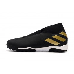 Kopačky Adidas Nemeziz 19.3 TF MD Černá Zlatý
