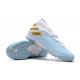 Kopačky Adidas Nemeziz 19.3 TF MD Bílý Modrý Zlatý Kopačky Adidas Nemeziz 19.3 TF MD Bílý Modrý Zlatý