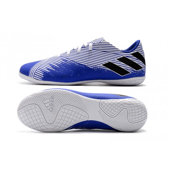 Kopačky Adidas Nemeziz 19.4 IN Bílý Modrý Černá Kopačky Adidas Nemeziz 19.4 IN Bílý Modrý Černá