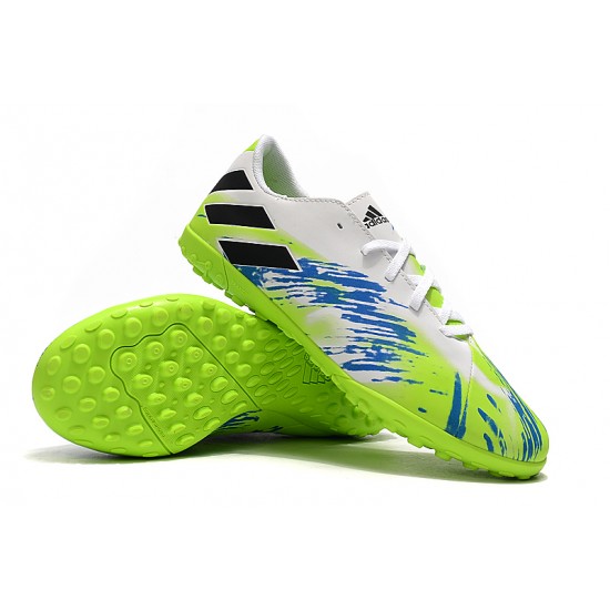 Kopačky Adidas Nemeziz 19.4 TF Bílý Zelená Kopačky Adidas Nemeziz 19.4 TF Bílý Zelená