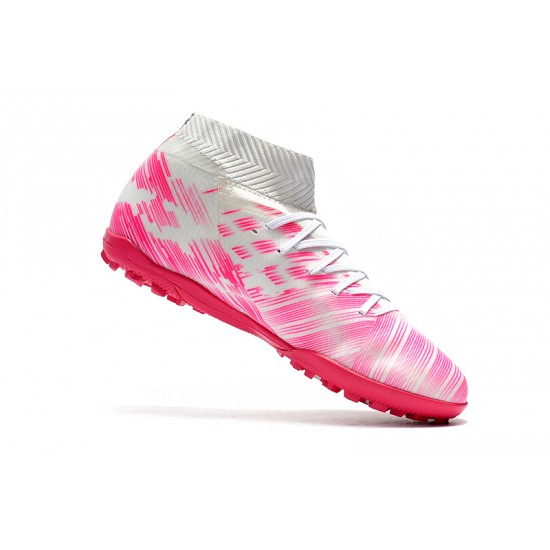 Kopačky Adidas Nemeziz Tango 18.3 TF Bílý Růžový Kopačky Adidas Nemeziz Tango 18.3 TF Bílý Růžový