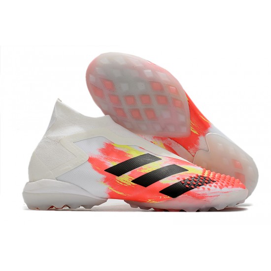 Kopačky Adidas Preator Mutator 20+ TF Bílý oranžový Černá Kopačky Adidas Preator Mutator 20+ TF Bílý oranžový Černá