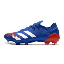 Kopačky Adidas Predator Mutator 20.1 Low FG - Modrý Bílý Červené