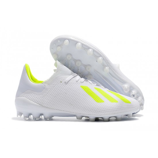 Kopačky Adidas X 18.1 AG Bílý Zelená Kopačky Adidas X 18.1 AG Bílý Zelená