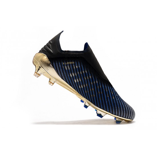 Kopačky Adidas X 19 FG Bezcenný Modrý Černá Zlatý Kopačky Adidas X 19 FG Bezcenný Modrý Černá Zlatý