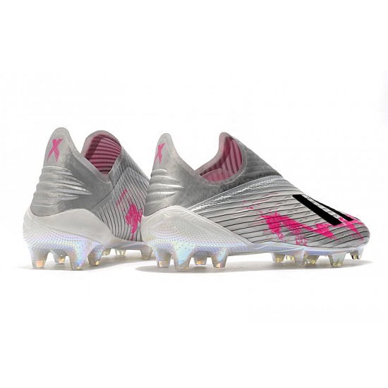 Kopačky Adidas X 19+ FG Encryption Code MetVšechnoic Stříbrný Růžový Černá Kopačky Adidas X 19+ FG Encryption Code MetVšechnoic Stříbrný Růžový Černá