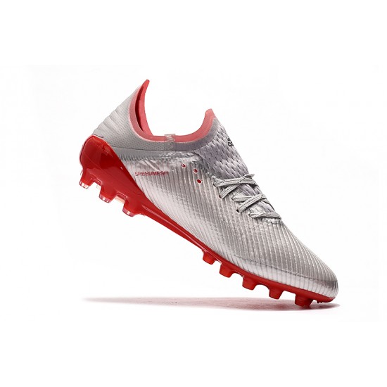 Kopačky Adidas X 19.1 AG Stříbrný Červené Kopačky Adidas X 19.1 AG Stříbrný Červené