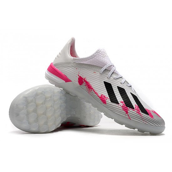 Kopačky Adidas X 19.1 TF Bílý Růžový Černá Kopačky Adidas X 19.1 TF Bílý Růžový Černá