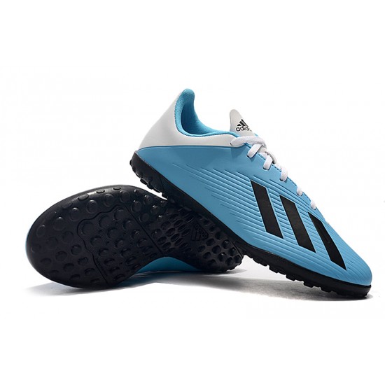 Kopačky Adidas X 19.4 TF Bílý Modrý Černá Kopačky Adidas X 19.4 TF Bílý Modrý Černá