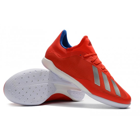 Kopačky Adidas X Tango 18.3 IC Červené Stříbrný Kopačky Adidas X Tango 18.3 IC Červené Stříbrný