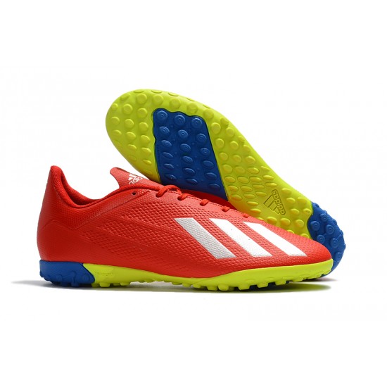 Kopačky Adidas X Tango 18.4 TF Červené Stříbrný Kopačky Adidas X Tango 18.4 TF Červené Stříbrný