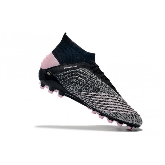 Kopačky Adidas Predator 19.1 AG Šedá Černá Růžový Kopačky Adidas Predator 19.1 AG Šedá Černá Růžový