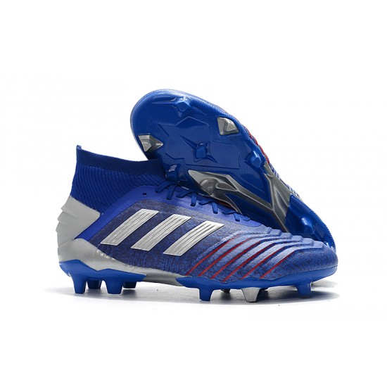 Kopačky Adidas Predator 19.1 FG 25th Anniversary Modrý Stříbrný Kopačky Adidas Predator 19.1 FG 25th Anniversary Modrý Stříbrný