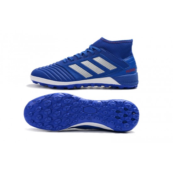 Kopačky Adidas Predator 19.3 TF Modrý Stříbrný Kopačky Adidas Predator 19.3 TF Modrý Stříbrný