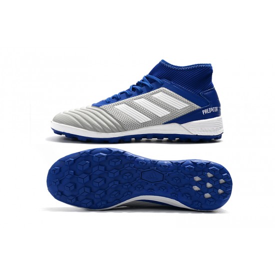 Kopačky Adidas Predator 19.3 TF Šedá Bílý Modrý Kopačky Adidas Predator 19.3 TF Šedá Bílý Modrý