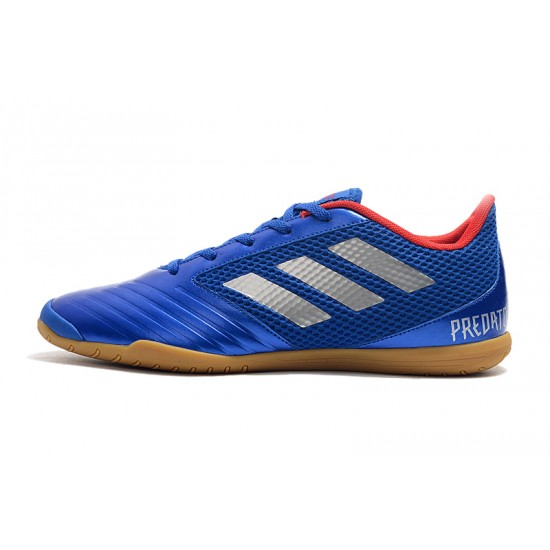 Kopačky Adidas Predator 19.4 IN Modrý Stříbrný Kopačky Adidas Predator 19.4 IN Modrý Stříbrný