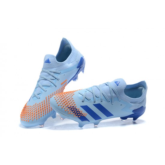 Kopačky Adidas Predator Mutator 20 FG LightOranžovýý Modrý Low-top Kopačky Adidas Predator Mutator 20 FG LightOranžovýý Modrý Low-top