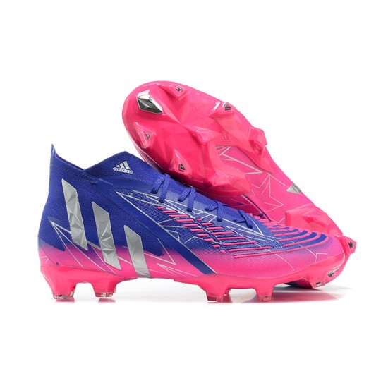 Kopačky Adidas Predator Edge Geometric 1 FG Modrý Růžový Zlato High-top Kopačky Adidas Predator Edge Geometric 1 FG Modrý Růžový Zlato High-top