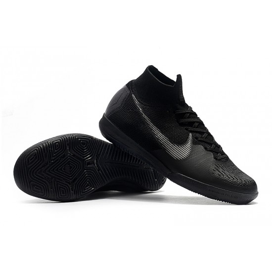 Kopačky Nike SuperflyX 6 Elite IC Černá Stříbrný Kopačky Nike SuperflyX 6 Elite IC Černá Stříbrný