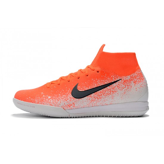 Kopačky Nike SuperflyX 6 Elite IC oranžový Bílý Kopačky Nike SuperflyX 6 Elite IC oranžový Bílý