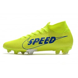 Kopačky Nike Mercurial Superfly 7 Elite FG Volt Zelená Modrý