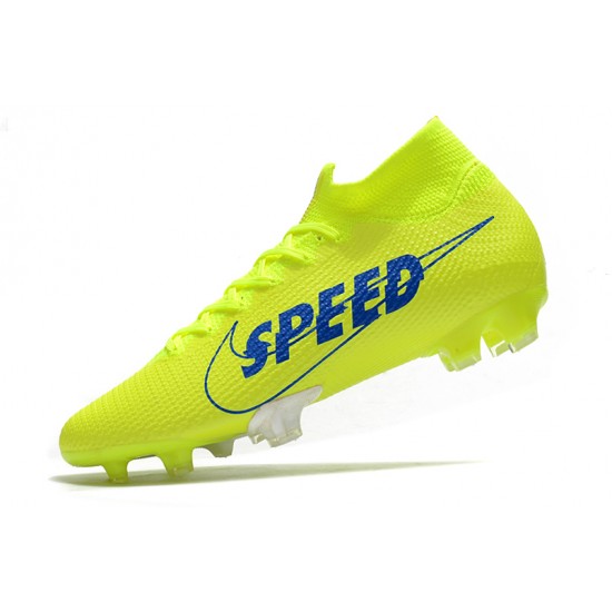 Kopačky Nike Mercurial Superfly 7 Elite FG Volt Zelená Modrý Kopačky Nike Mercurial Superfly 7 Elite FG Volt Zelená Modrý