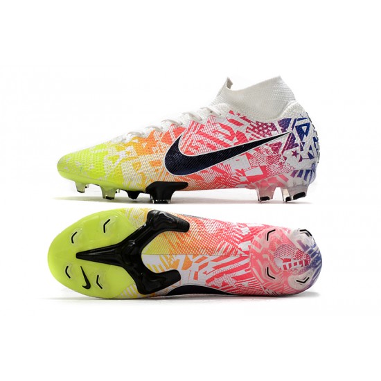 Kopačky Nike Mercurial Superfly 7 Elite Neymar Jr Bílý Volt Modrý Červené Modrý Kopačky Nike Mercurial Superfly 7 Elite Neymar Jr Bílý Volt Modrý Červené Modrý