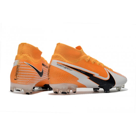 Kopačky Nike Mercurial Superfly 7 Pro Elite FG oranžový Bílý Černá Kopačky Nike Mercurial Superfly 7 Pro Elite FG oranžový Bílý Černá