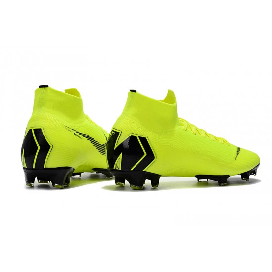 Kopačky Nike Mercurial Superfly VI 360 Elite FG Volt Černá Kopačky Nike Mercurial Superfly VI 360 Elite FG Volt Černá