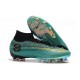 Kopačky Nike Mercurial Superfly VI Elite Ronaldo AG Flyknit 360 Zelená Kopačky Nike Mercurial Superfly VI Elite Ronaldo AG Flyknit 360 Zelená