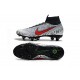 Kopačky Nike Mercurial Superfly VI Flyknit 360 Elite SG Stříbrný Kopačky Nike Mercurial Superfly VI Flyknit 360 Elite SG Stříbrný