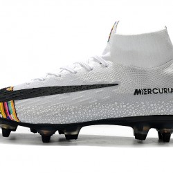Kopačky Nike Mercurial Superfly VI Flyknit 360 Elite SG Bílý