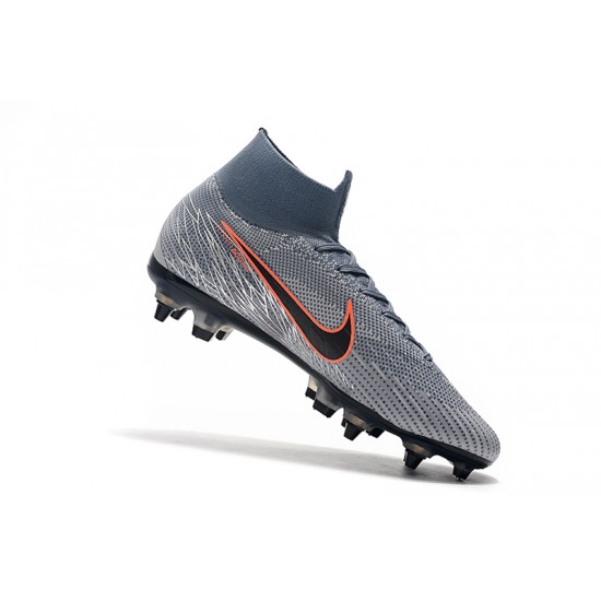 Kopačky Nike Mercurial Superfly VI Flyknit Elite SG AC Dark Šedá Kopačky Nike Mercurial Superfly VI Flyknit Elite SG AC Dark Šedá