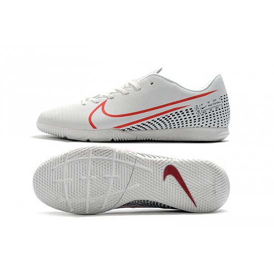 Kopačky Nike Mercurial Vapor 13 Academy IC Bílý Černá Červené Kopačky Nike Mercurial Vapor 13 Academy IC Bílý Černá Červené