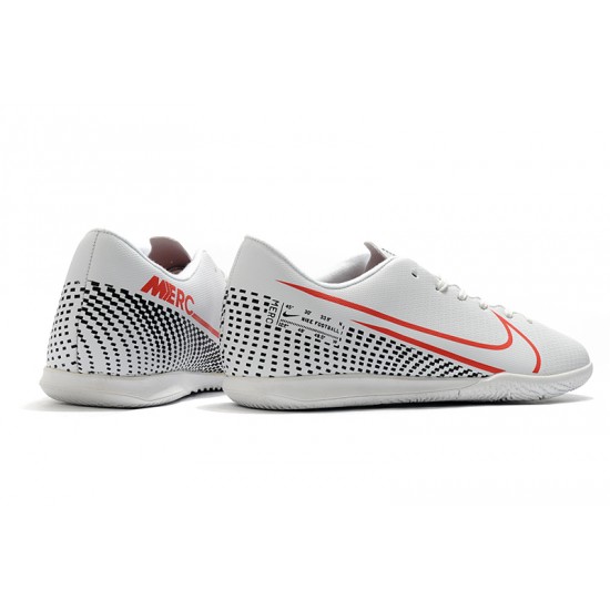 Kopačky Nike Mercurial Vapor 13 Academy IC Bílý Černá Červené Kopačky Nike Mercurial Vapor 13 Academy IC Bílý Černá Červené