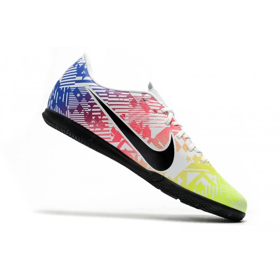 Kopačky Nike Mercurial Vapor 13 Academy IC Bílý Růžový Modrý Kopačky Nike Mercurial Vapor 13 Academy IC Bílý Růžový Modrý