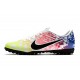 Kopačky Nike Mercurial Vapor 13 Academy TF Bílý Růžový Modrý Kopačky Nike Mercurial Vapor 13 Academy TF Bílý Růžový Modrý