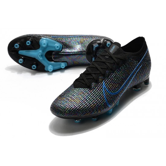 Kopačky Nike Mercurial Vapor 13 Elite AG Flyknit 360 Modrý Černá Kopačky Nike Mercurial Vapor 13 Elite AG Flyknit 360 Modrý Černá