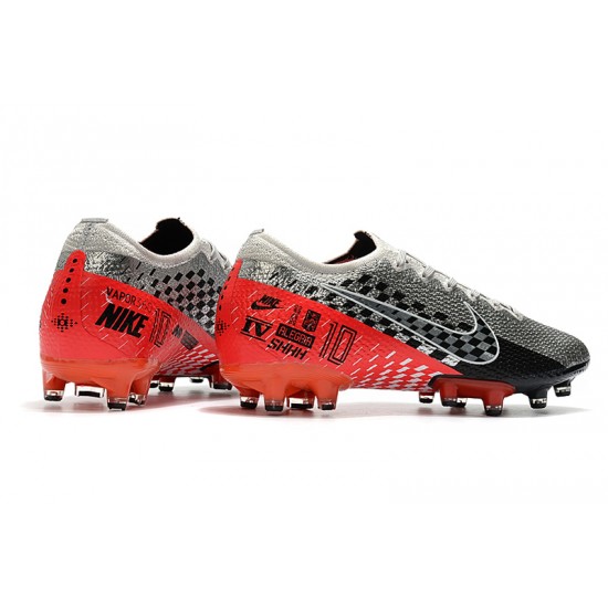 Kopačky Nike Mercurial Vapor 13 Elite AG Flyknit 360 Stříbrný Červené Kopačky Nike Mercurial Vapor 13 Elite AG Flyknit 360 Stříbrný Červené