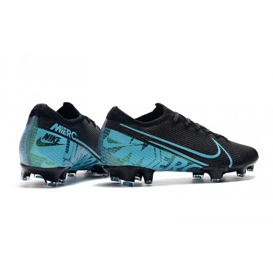 Kopačky Nike Mercurial Vapor 13 Elite FG Černá Modrý Kopačky Nike Mercurial Vapor 13 Elite FG Černá Modrý